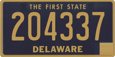 DE license plate 204337