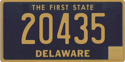 DE license plate 20435