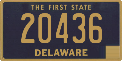 DE license plate 20436