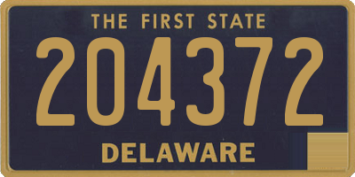 DE license plate 204372