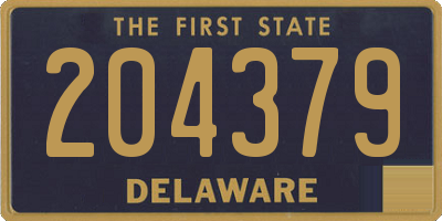 DE license plate 204379