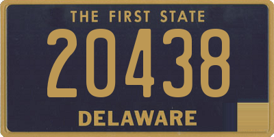 DE license plate 20438