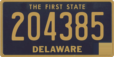 DE license plate 204385