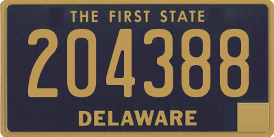 DE license plate 204388