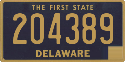 DE license plate 204389