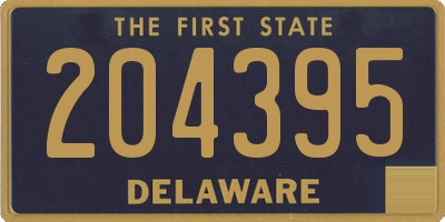 DE license plate 204395