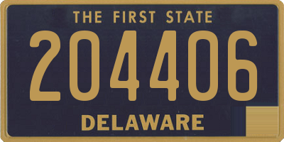 DE license plate 204406