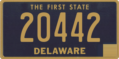 DE license plate 20442