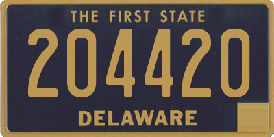 DE license plate 204420