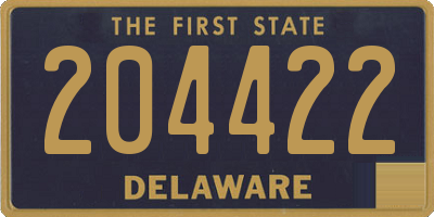 DE license plate 204422