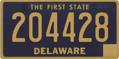 DE license plate 204428