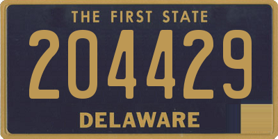 DE license plate 204429