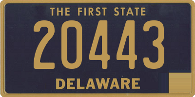 DE license plate 20443