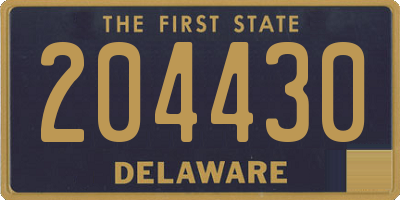 DE license plate 204430