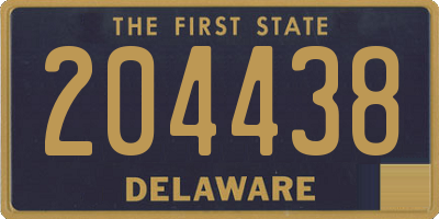 DE license plate 204438