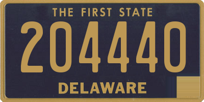 DE license plate 204440