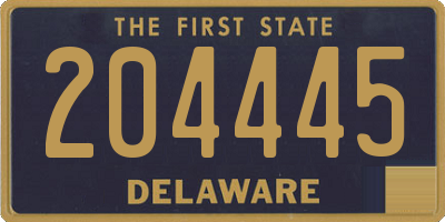 DE license plate 204445