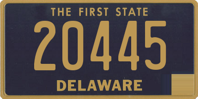 DE license plate 20445