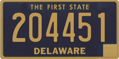 DE license plate 204451