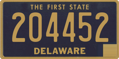 DE license plate 204452