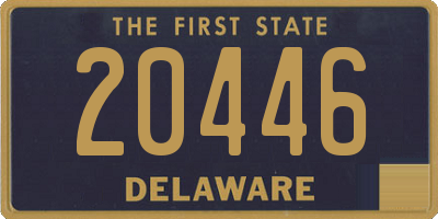 DE license plate 20446