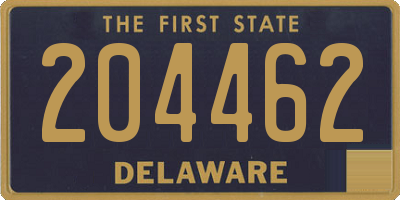 DE license plate 204462