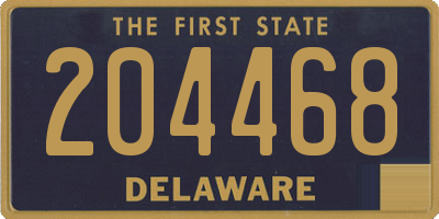 DE license plate 204468