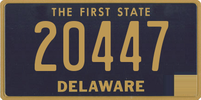 DE license plate 20447