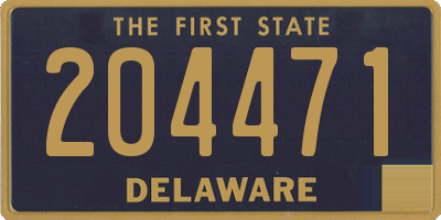 DE license plate 204471