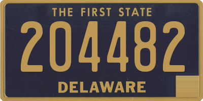 DE license plate 204482