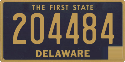 DE license plate 204484