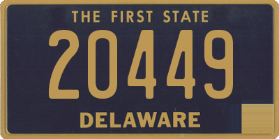 DE license plate 20449