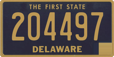 DE license plate 204497