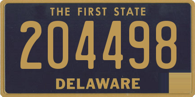 DE license plate 204498
