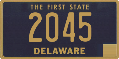 DE license plate 2045