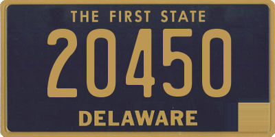 DE license plate 20450