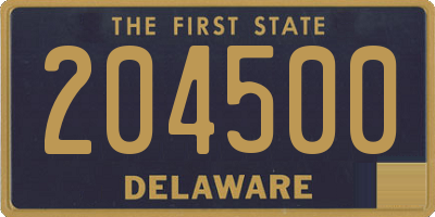 DE license plate 204500