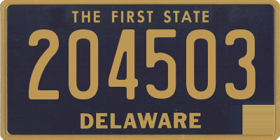 DE license plate 204503