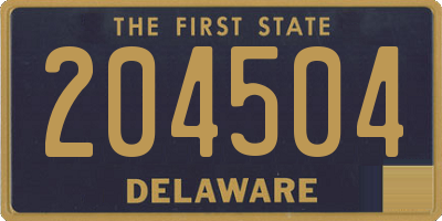 DE license plate 204504