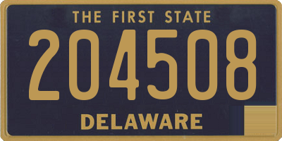 DE license plate 204508