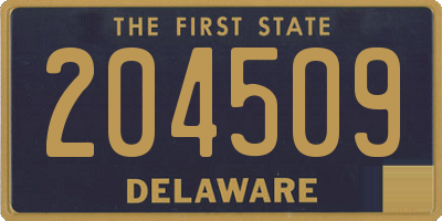 DE license plate 204509