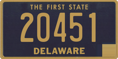 DE license plate 20451