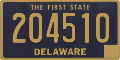 DE license plate 204510