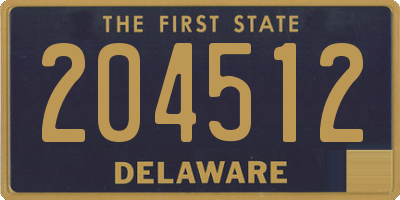 DE license plate 204512