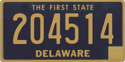 DE license plate 204514