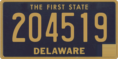 DE license plate 204519