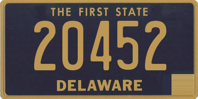 DE license plate 20452