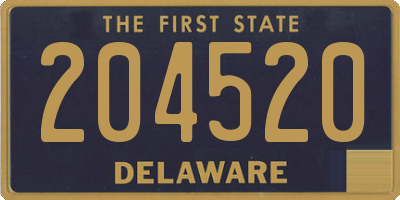 DE license plate 204520