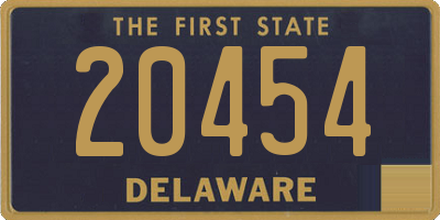 DE license plate 20454