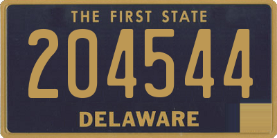 DE license plate 204544